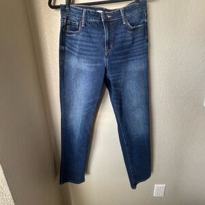 Old Navy Women's Size 6 Blue Power Straight Rise Denim Jeans